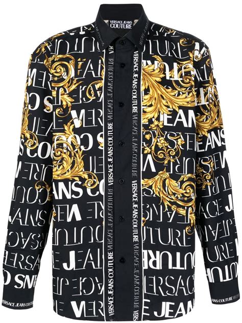 versace couture camicia|farfetch versace jeans.